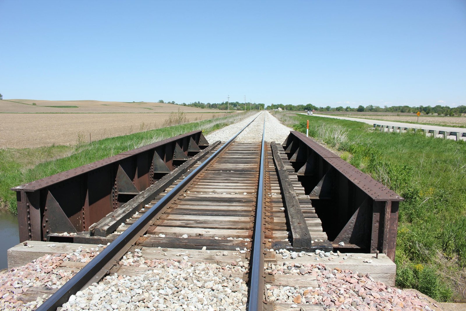 Looking east